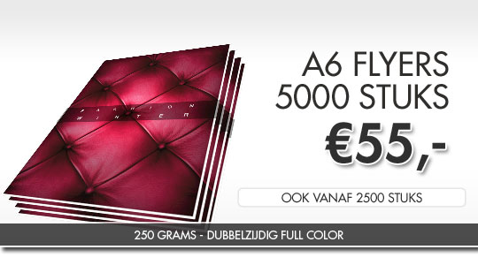A6 flyers drukken