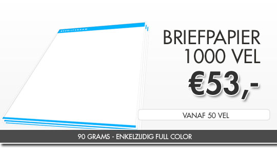 Briefpapier goedkoop drukken
